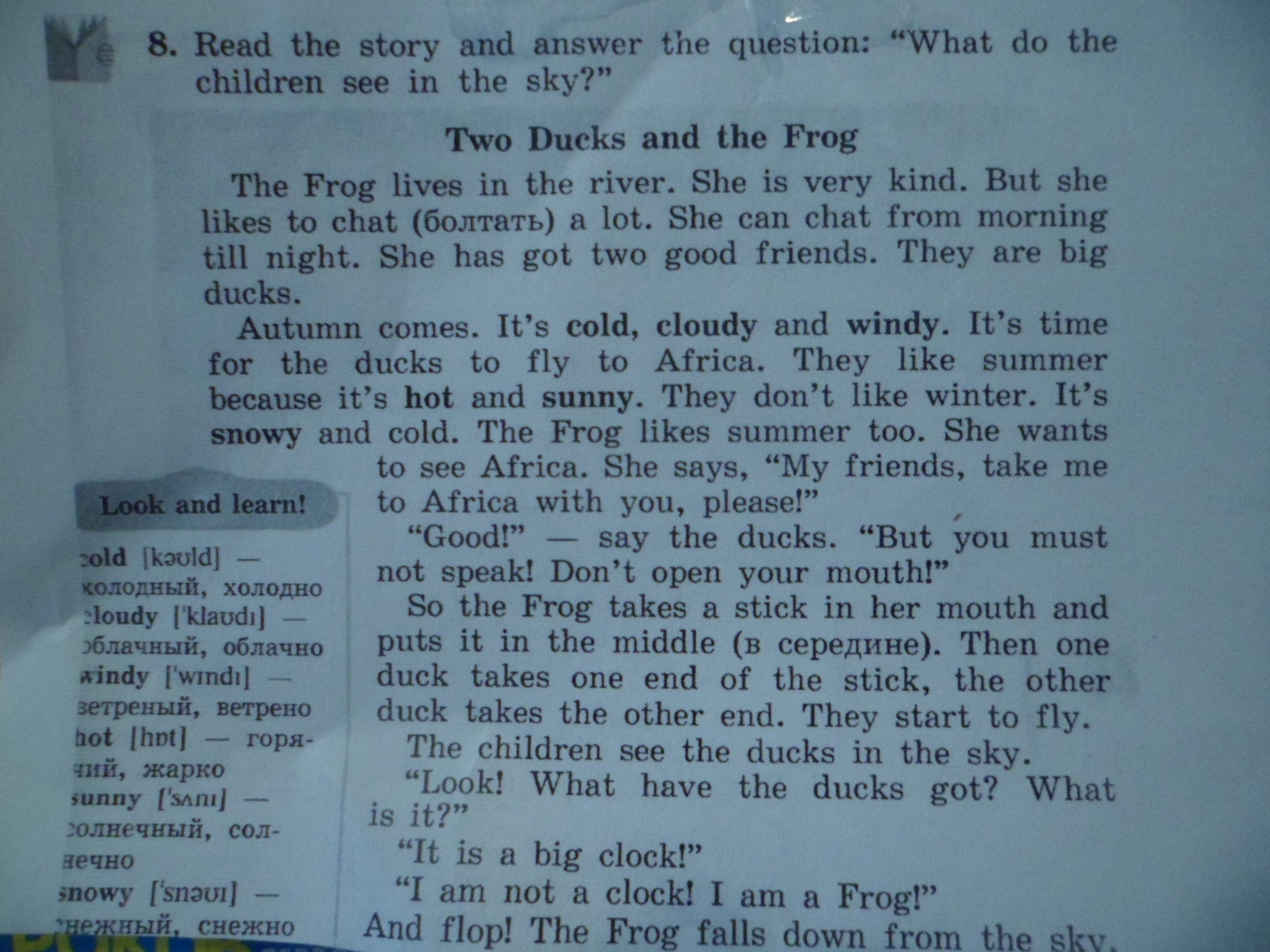 Перевод текста 6. The Ducks and the Frog перевод текста. Английский язык читать тексты для начинающих. Английские тексты для письма 3 класс. Перивисти Слава на руски й Frog.