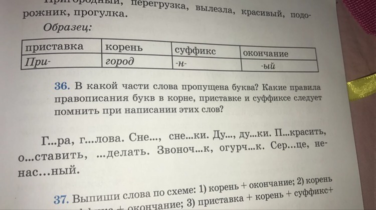 Спишите выделите морфемы в которых пропущены. Какой какая буква пропущена в слове пишут.