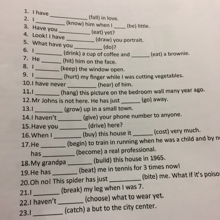 Complete each sentence with a suitable verb. Suitable verb. Suitable form. All suitable verbs. Пожалуйста на английском варианты.