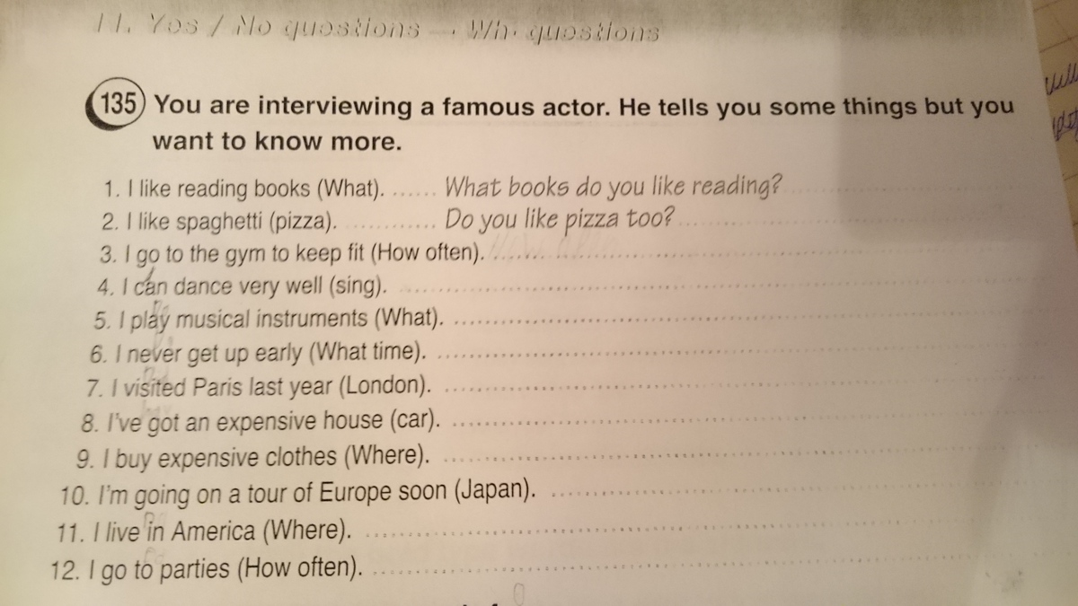 My question to answer yesterday. A TV correspondent is interviewing a famous. He was an actor задать вопрос. You will hear an Interview about a famous. Как ответить на are you an actor,.