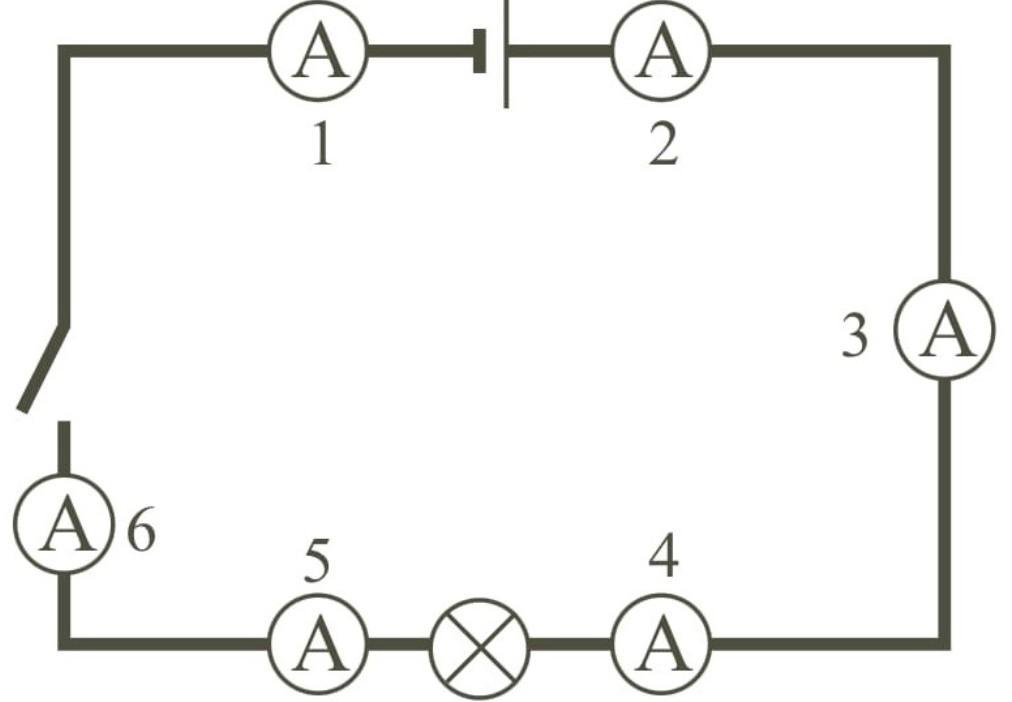 В цепи изображенной на рисунке амперметр показывает силу тока 2а