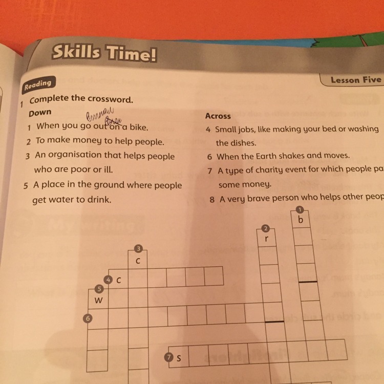 Skills time. Английский язык skills time. Гдз skills time. Look and complete the crossword ответы. Complete the crossword skills time Lesson Five 4 класс.