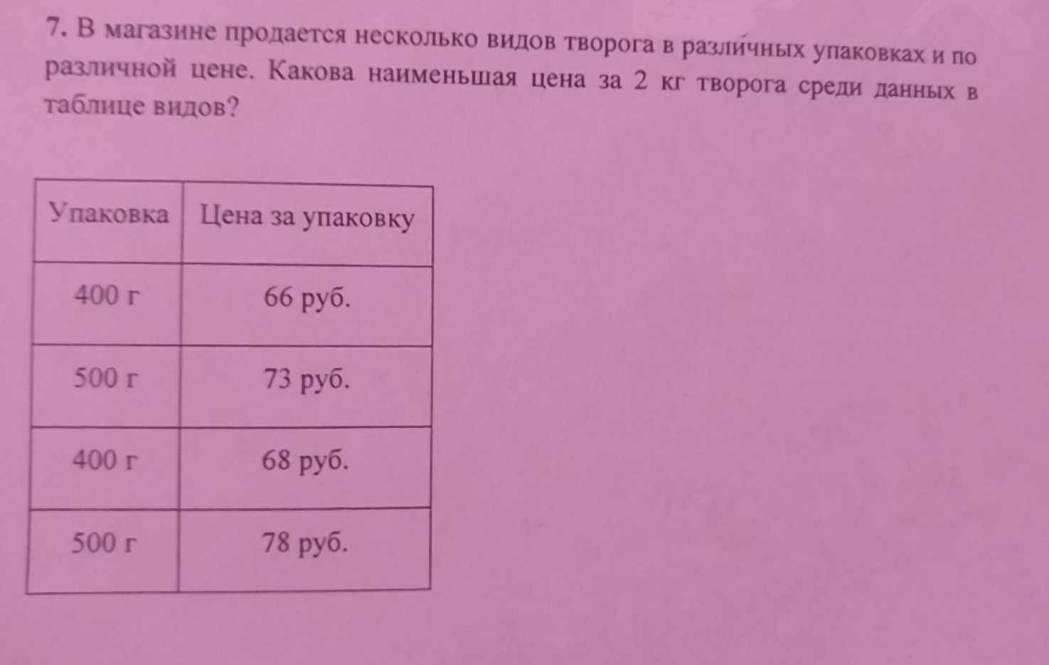 Какова наименьшая. В магазине продаётся несколько видов. В магазине продается несколько видов творога. В магазине продаётся несколько видов творога в различных упаковках. В магазине продаётся несколько видов творога таблица.