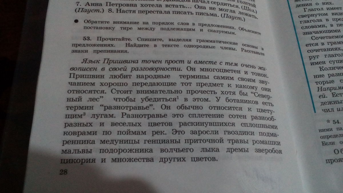 Ветер набросал листья на стол на пол на книги предложения расставь недостающие знаки препинания