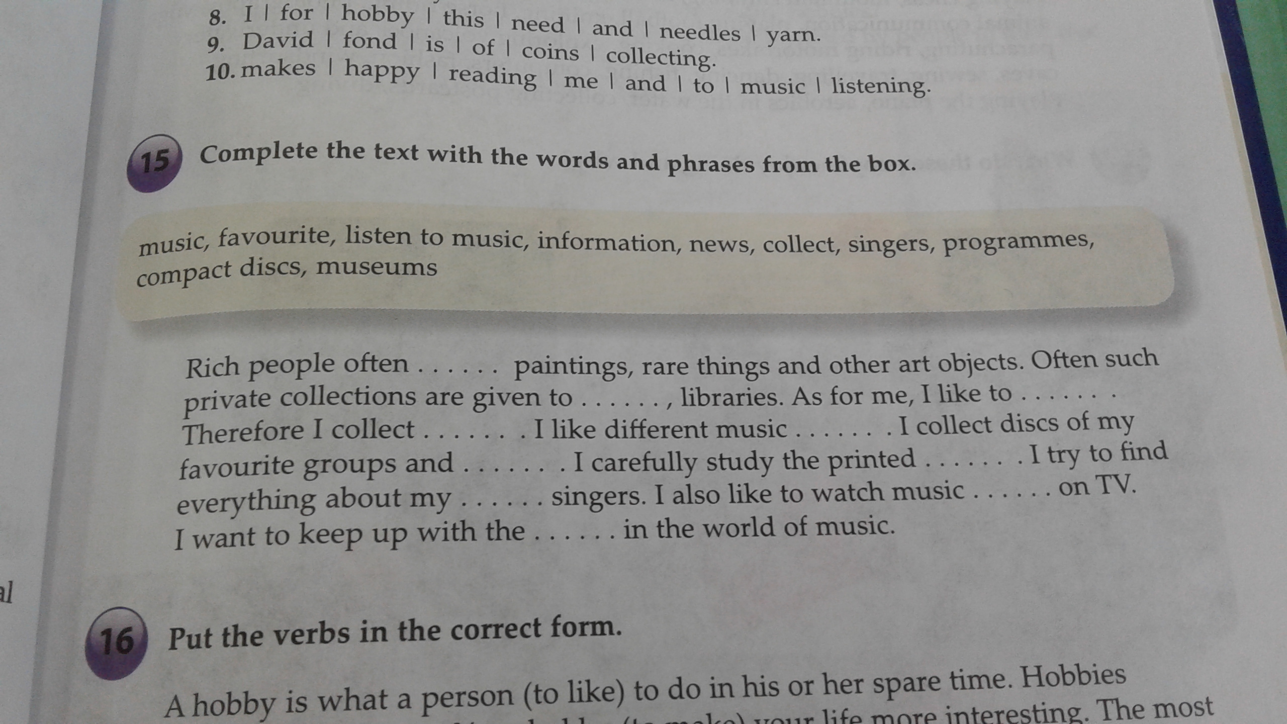 Use the words to complete the text. Английский язык complete the text with the Words and phrases from the Box. Английский упражнение 15. Rich people often collect Paintings rare things and other Art objects. Complete the following text with the Words and phrases from the Box ответы.