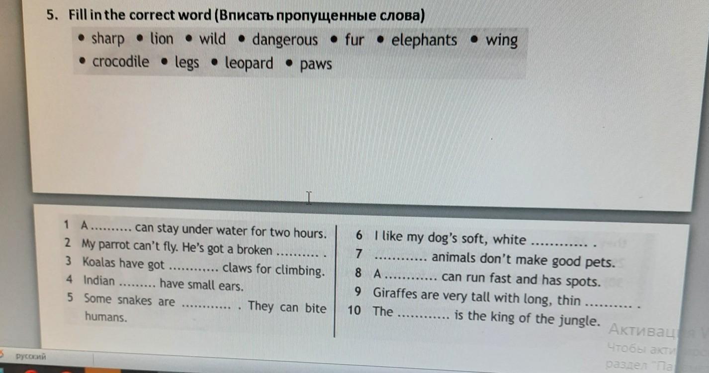 Fill in the correct Word. Fill in the correct Word 6 класс ответы. Fill in the correct Word Dangerous Elephants.