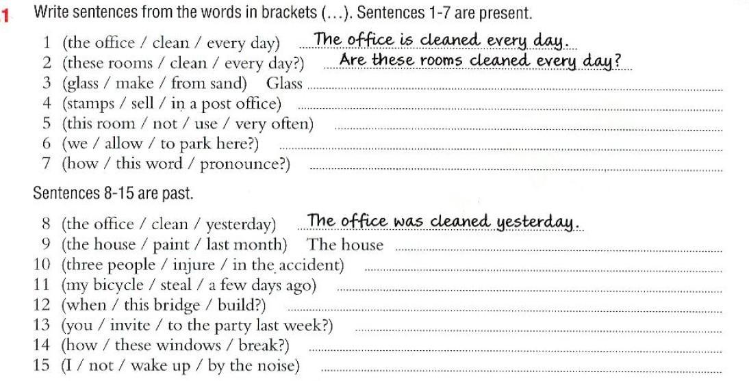 I had a party last week. The Room _____ (to clean) yesterday. The Office to clean every Day в пассивный. Задания на ago yesterday. The Room be cleaned every Day.