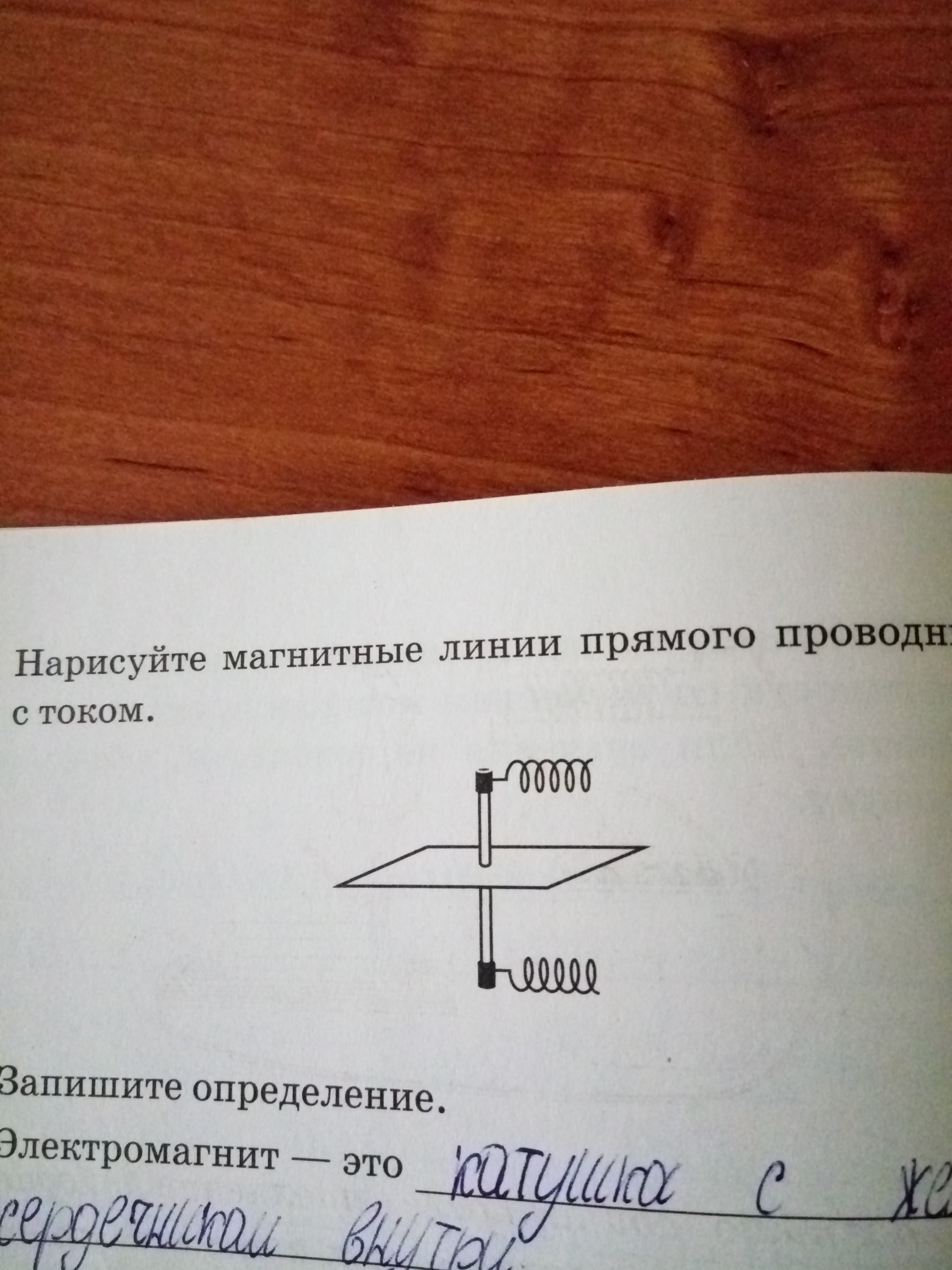 Обозначьте как взаимодействуют проводники и нарисуйте магнитные линии