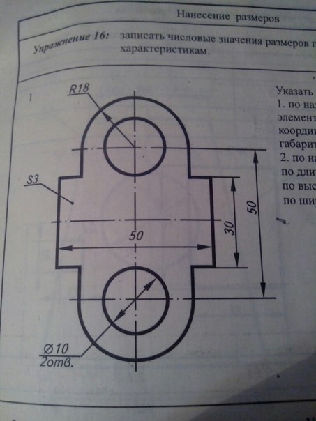 Координирующие размеры на чертеже