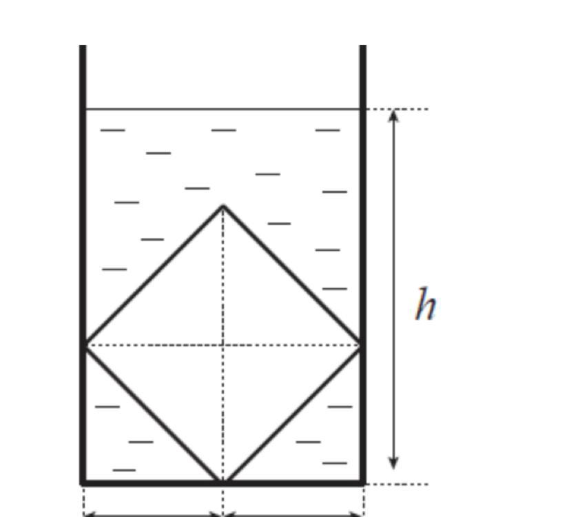 куб погруженный в жидкость. два одинаковых кубика погружены в сосуды с жидкостями. два одинаковых кубика. сила архимеда действующая на кубик. кубик погружен в сосуд с водой.