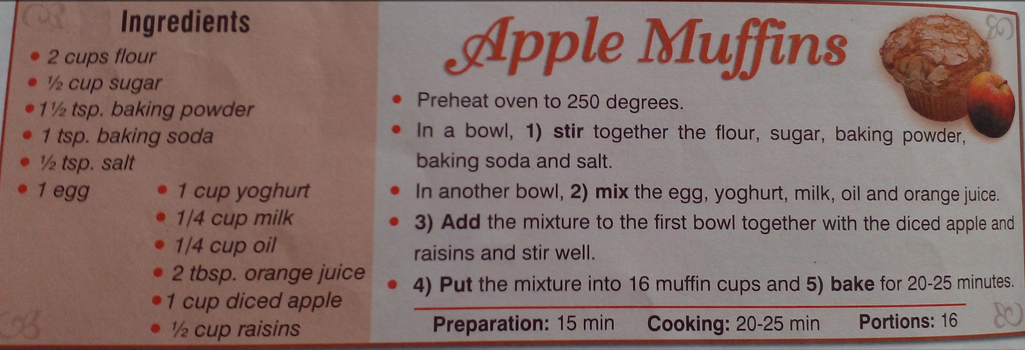 Любой рецепт на английском