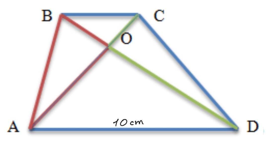 Сколько треугольников в трапеции. Свойства диагоналей трапеции. Ab/CD. ABCD трапеция доказать boc Doa.