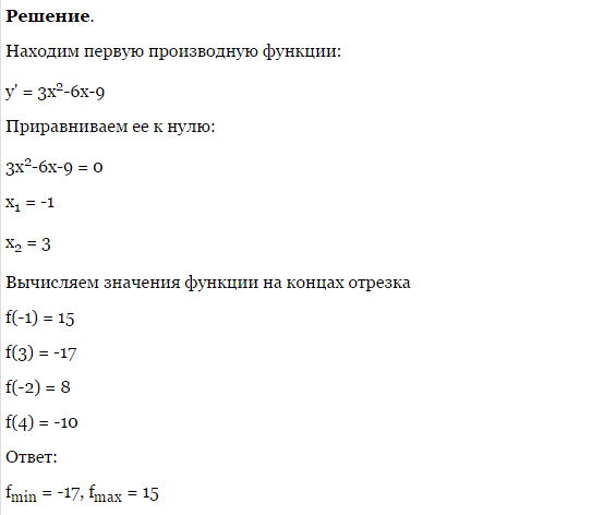 Значение функции f 5