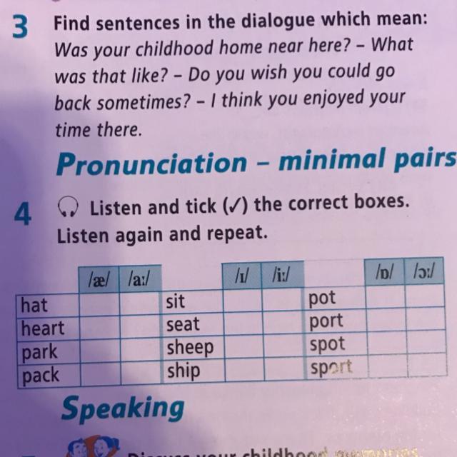 Tick the correct boxes. Copy the Table in your Notebooks listen and Tick the correct Boxes listen again and repeat 5 класс Starlight. Copy the Table in your Notebooks listen and Tick the correct Boxes listen again and repeat. Visual Comparison of Minimal pairs, like "ship" and "Sheep.".