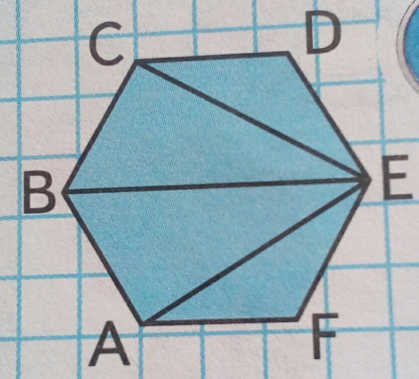 Шестиугольник со сторонами abcdef