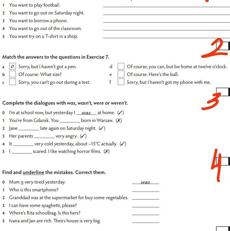 Correct the mistakes in the questions. Find mistakes and correct them. find the mistakes.