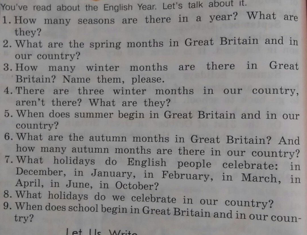 How many years english