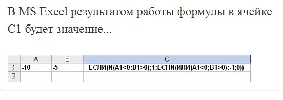 Есть значение 0. Результат в ячейке с1. В MS excel результатом работы формулы в ячейке с1 будет значение:. Результатом формулы в ячейке в1 будет. Результатом вычислений в ячейке с1 будет.