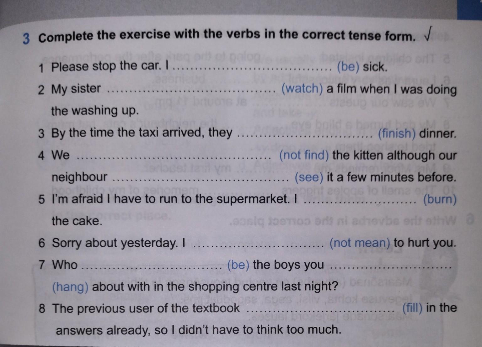 Find the correct tense are you doing. Find the correct tense are you doing