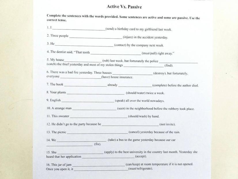 Complete b s answers some sentences