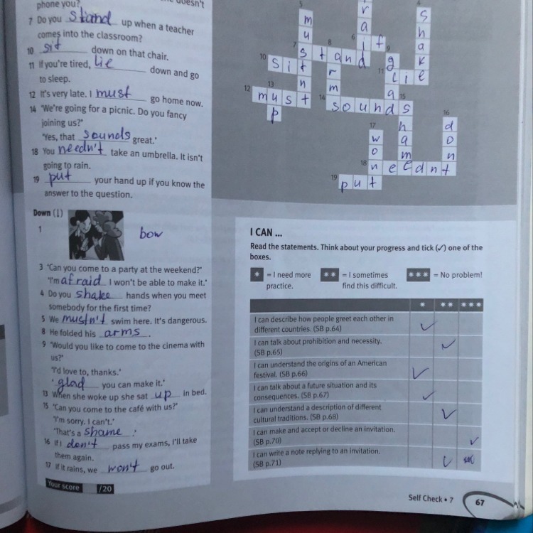Use the clues to complete the crossword. Self check 6 ответы. Self check 3 ответы. Read the clues and complete the crossword ответы. Self check 6 ответы crossword.