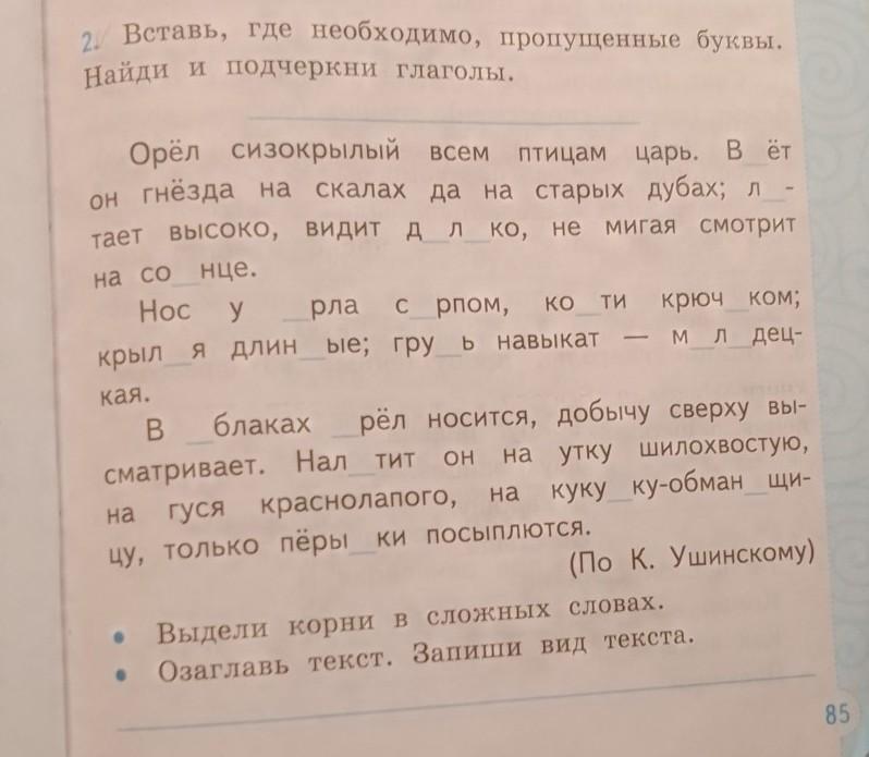 Спишите текст над глаголами укажите число. Выдели корни в сложных словах. Подчеркните глаголы с помощью которых. Подчеркни глаголы 3 класс.