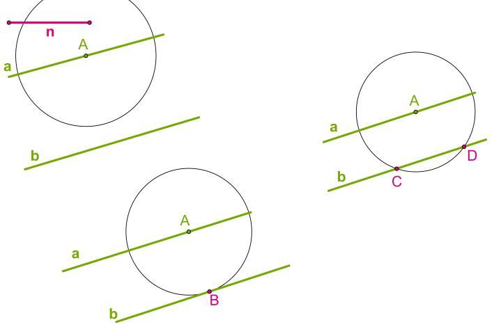 Найдите отрезок n n 1. Построение точки на искомом расстоянии от данной прямой. Построение точки на от данной прямой. Даны две точки и окружность провести две параллельные прямые. Даны две окружности и прямая построить прямую параллельную данной.