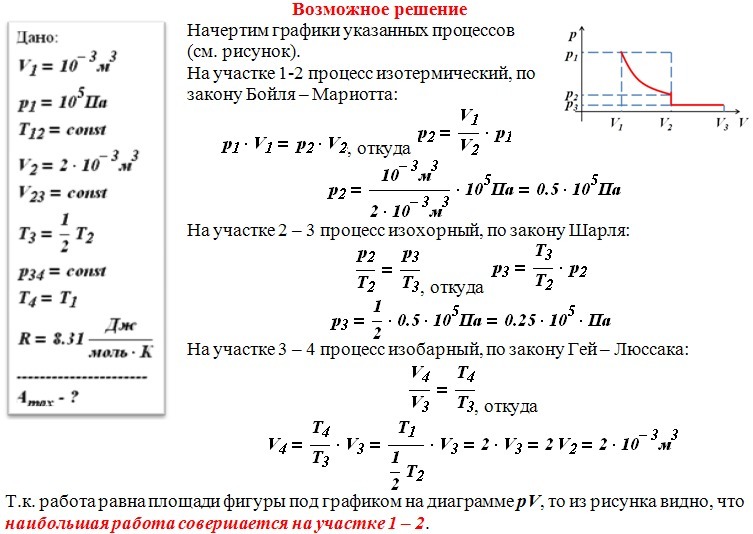 На рисунке показан график изменения давления 16 г гелия при изохорном нагревании какой объем