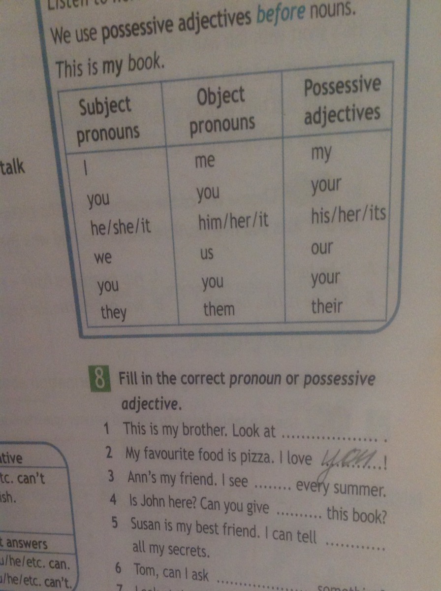 Большой брат. Fill in the possessive adjectives or possessive pronoun. Синяя надпись на желтой футболке. Футболка брат. 1 this is my brother look at.
