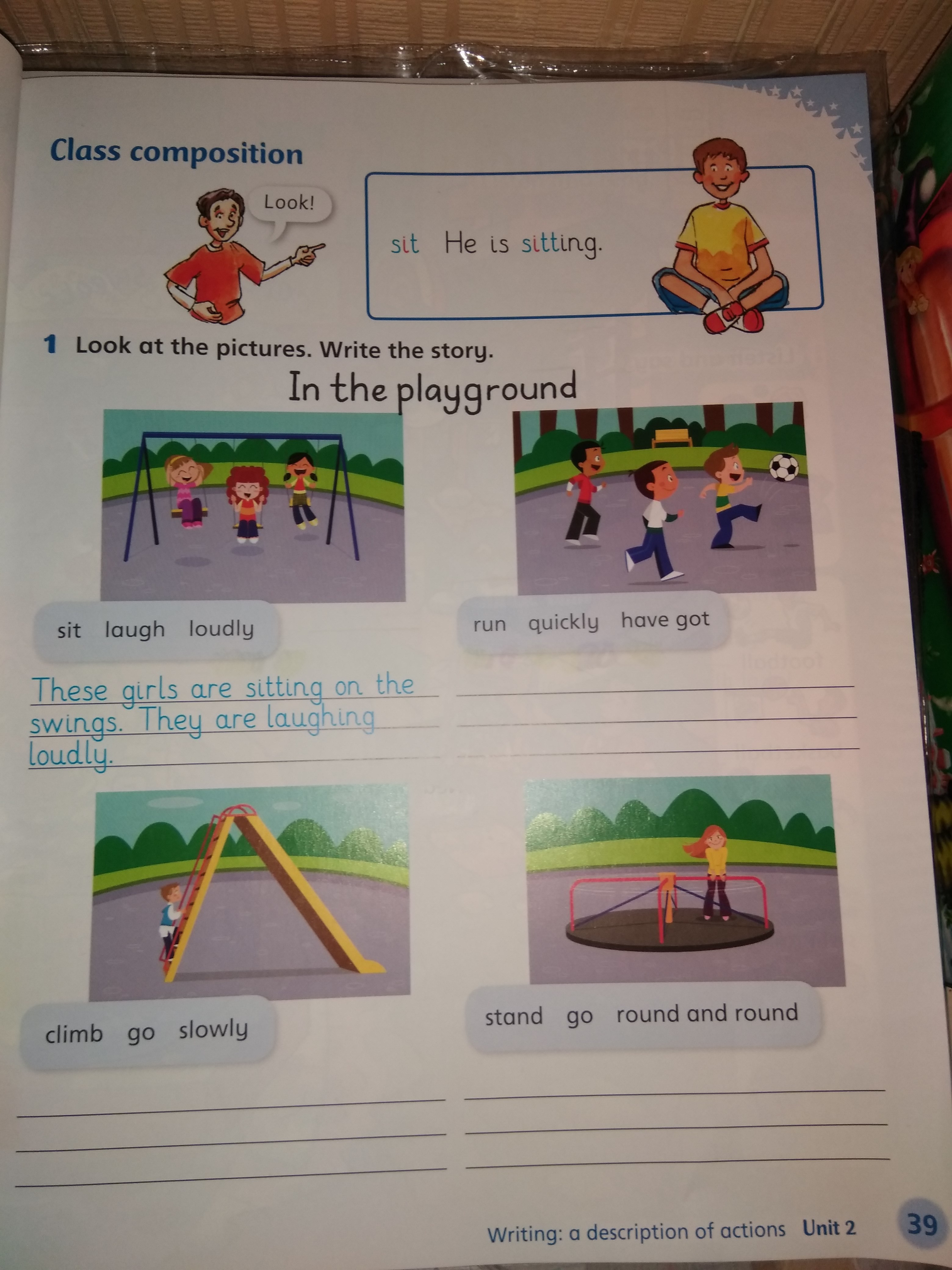 Look at the pictures read the. Look and write 2 класс. Write the story ответы. Look at the pictures and write the story. Write about your New Playground задание.