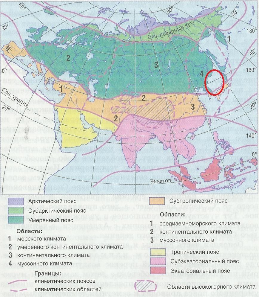 Климатическая карта это в географии