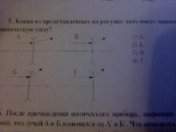 Какое из представленных на рисунке линз являются собирающими