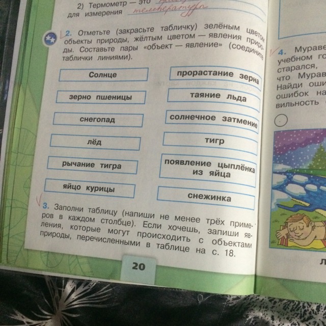 Окружающий мир 2 класс явление. Зеленым цветом объекты природы. Объекты природы и явления природы. Объекты природы и явления природы 2 класс. С помощью учебника допиши определение явления природы.