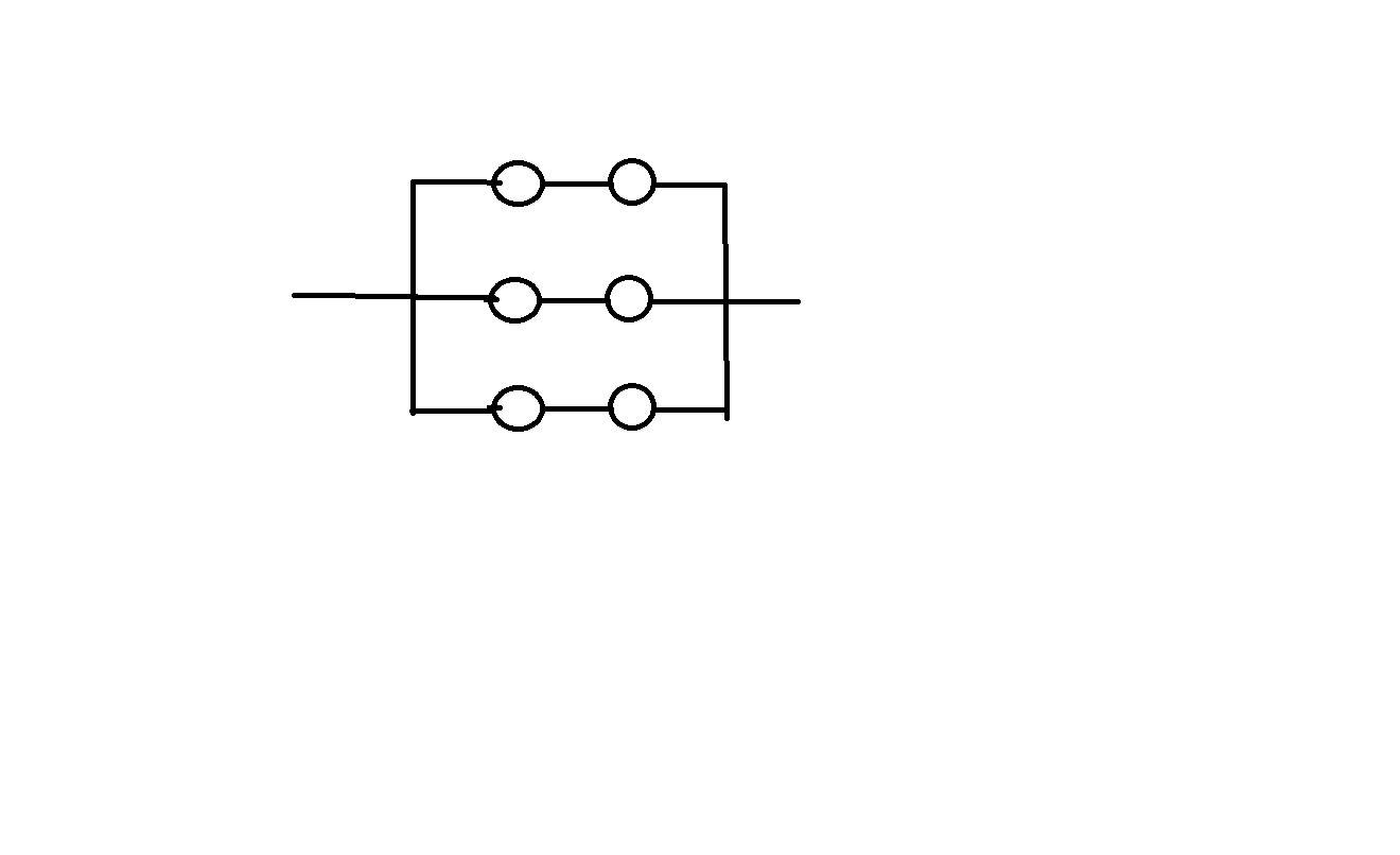 На каких схемах лампы соединены параллельно последовательно. Смешанное соединение электроламп схема. Соединение 6 лампочек последовательно. Смешанное соединение лампочек. Смешанное соединение 3 лампочек.