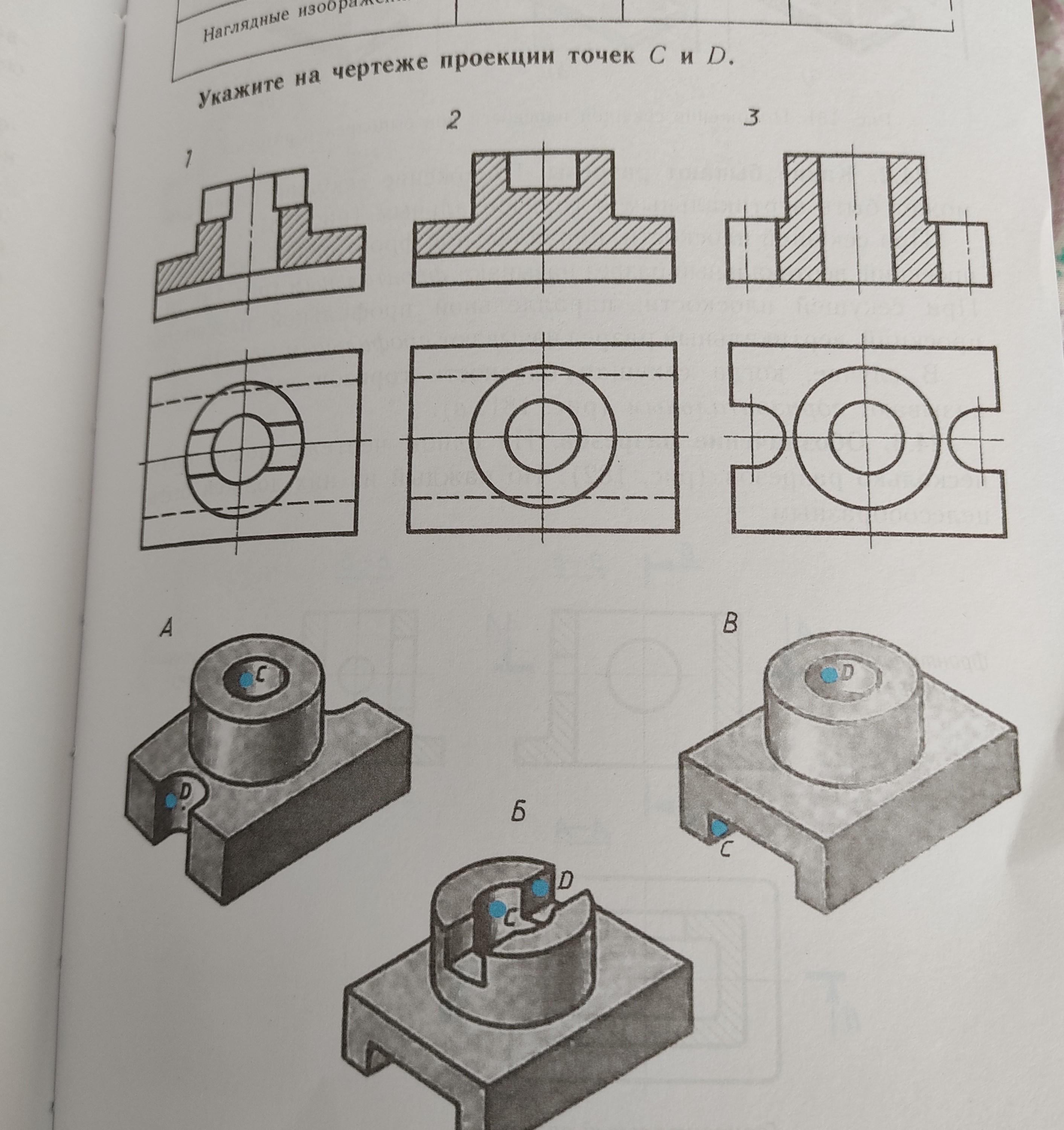 Найдите наглядные изображения. Проекции на чертеже. 3 Проекции черчение название.