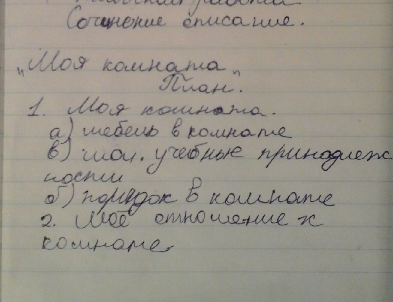 интерьер моей комнаты сочинение 6 класс по русскому языку