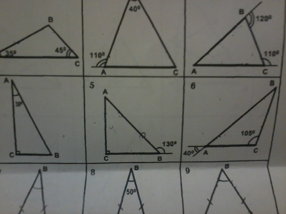 На рисунке изображены треугольники авс и мнк измерьте углы треугольников и вычислите сумму углов