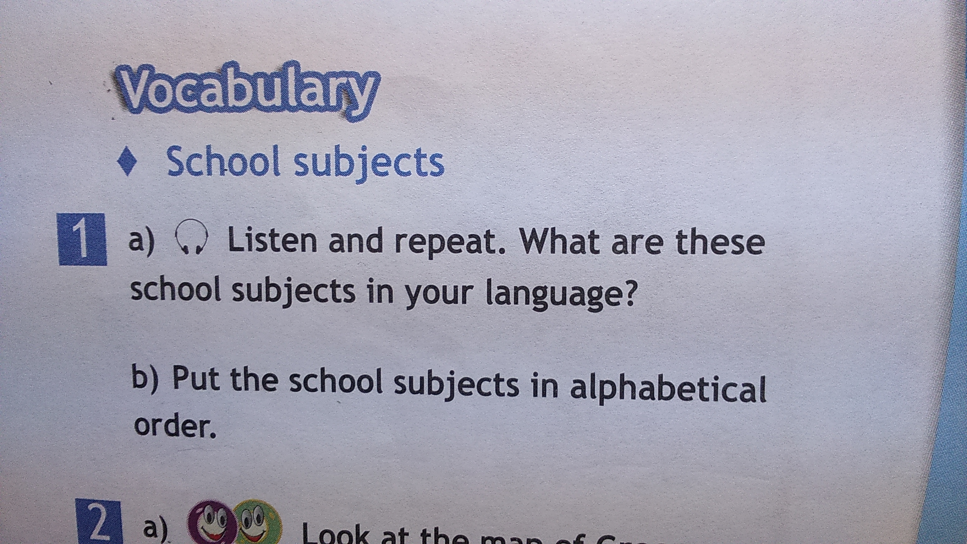 Listening subjects. Put the School subjects in Alphabetical order перевод на русский.