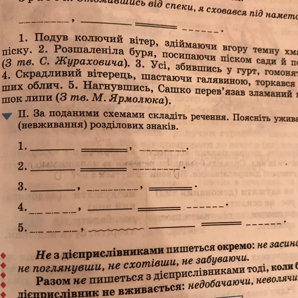 Разберите устно предложения составьте их схемы