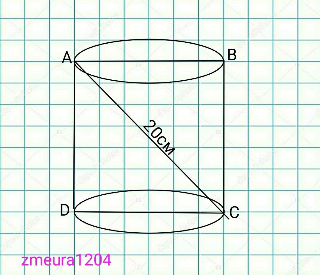 Осевое сечение цилиндра квадрат диагональ которого равна. Осевое сечение цилиндра квадрат с диагональю 20 см. Осевое сечение цилиндра квадрат равен 20см. Осевое сечение цилиндра квадрат диагональ равна 20. Осевое сечение цилиндра квадрат диагональ которого равна 20 см.