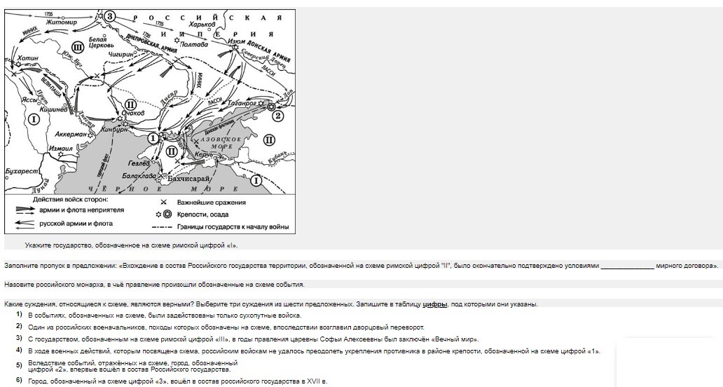 Назовите страну обозначенную на схеме цифрой 3. Назовите морскую крепость, обозначенную на схеме цифрой «3»..