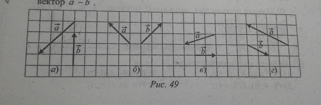 С помощью правила треугольника постройте сумму векторов а и б изображенных на рисунке 13