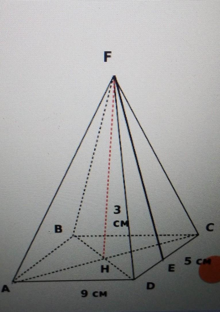 Как найти длину основания пирамиды
