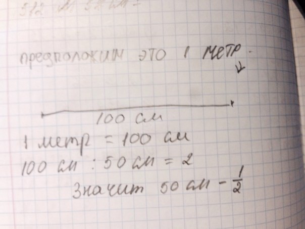 3 4 метра составляют. Какую часть метра составляет 50 см.