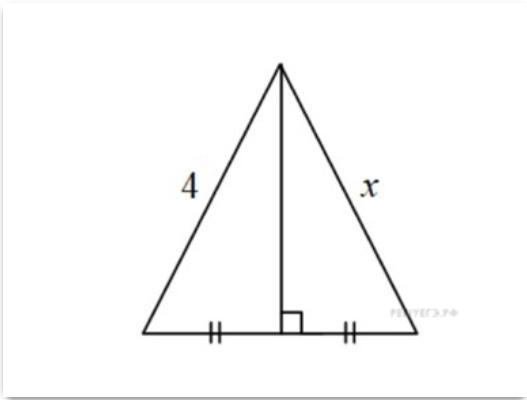 По данным рисунка найдите х в ответ запишите число