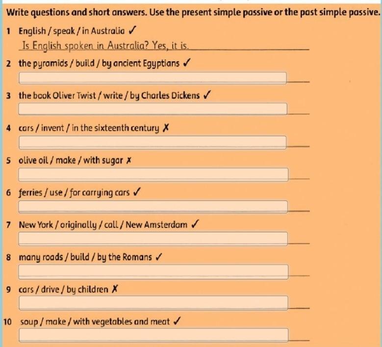 Write the short answers
