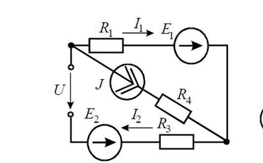 Определите ток i2. Схема прохождения измеряемого тока через подвижную часть прибора.