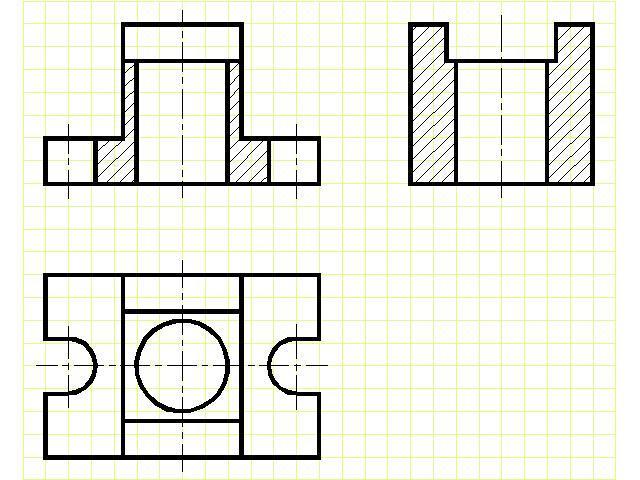 Срочно кто понимает в черчении Построить третью проекцию модели по двум заданным
