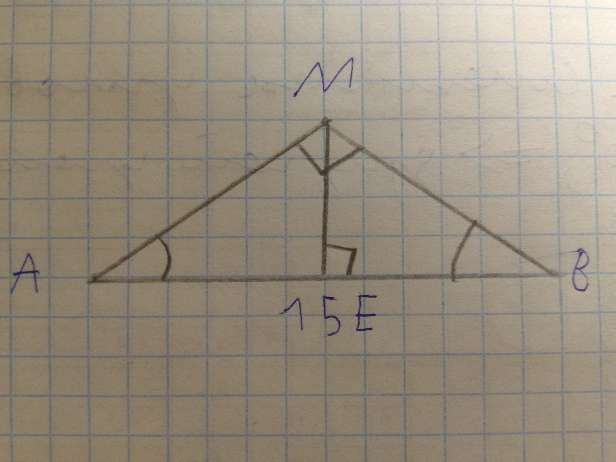 Отрезок bm треугольника