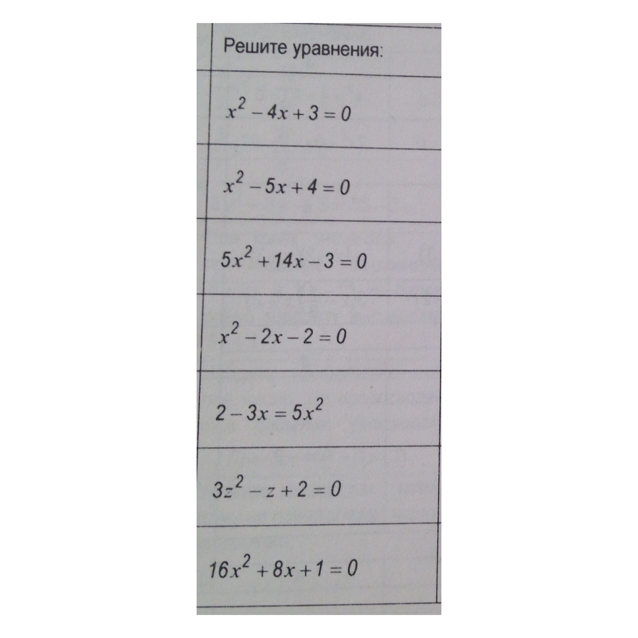 9x x2 0 дискриминант